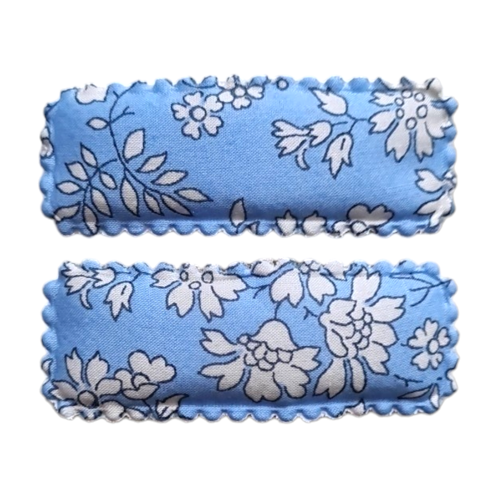 Classic Scallop Clips - Liberty Capel Sky Blue