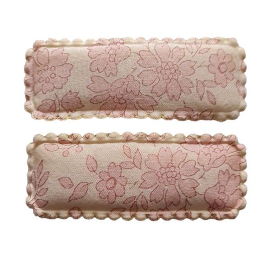 Classic Scallop Clips - Liberty Capel Blossom