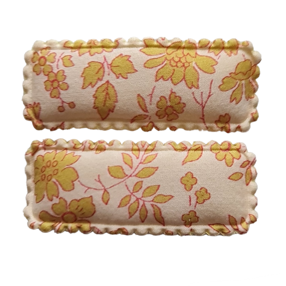 Classic Scallop Clips - Liberty Capel Dandelion